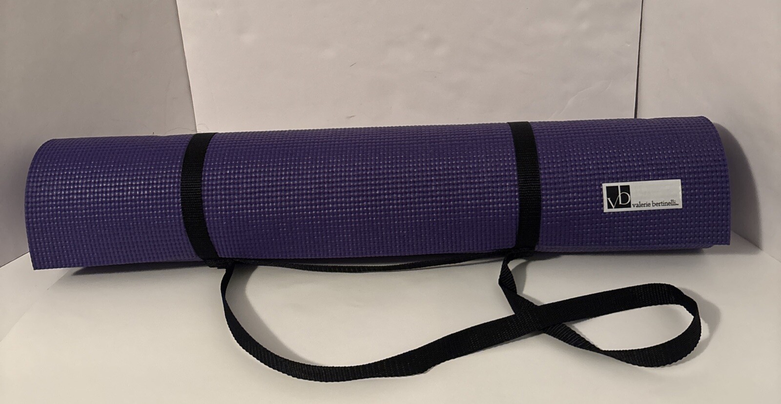 Valerie Bertinelli Large Yoga Mat With Carry Strap- 6mm, 24×72 Purple
