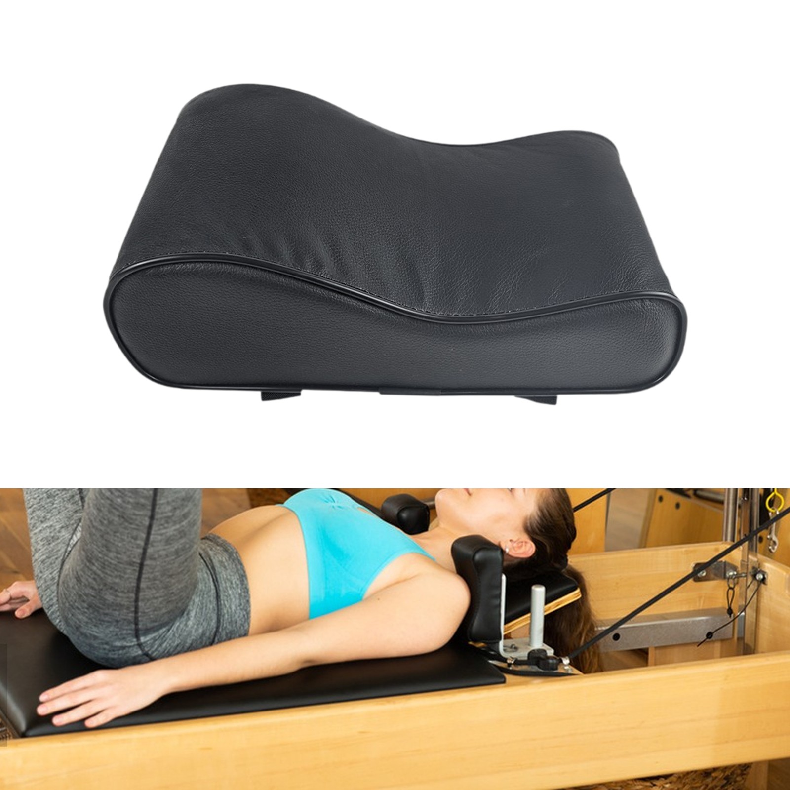 Pilates Reformer Head and Neck Support Pillow Reformer Partner PU Leather