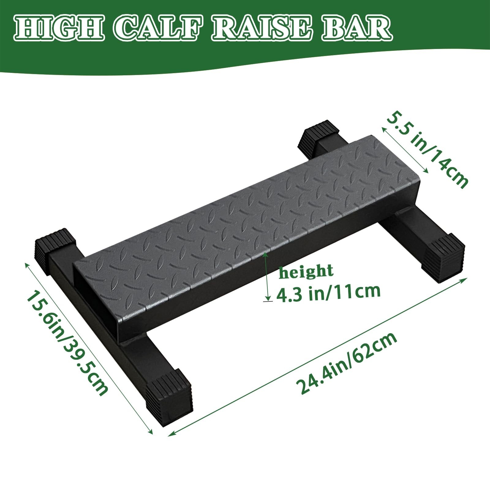 BLUSLM Upgraded Calf Raise Bar, Wide and High Squat Machine for Leg Stretchin…