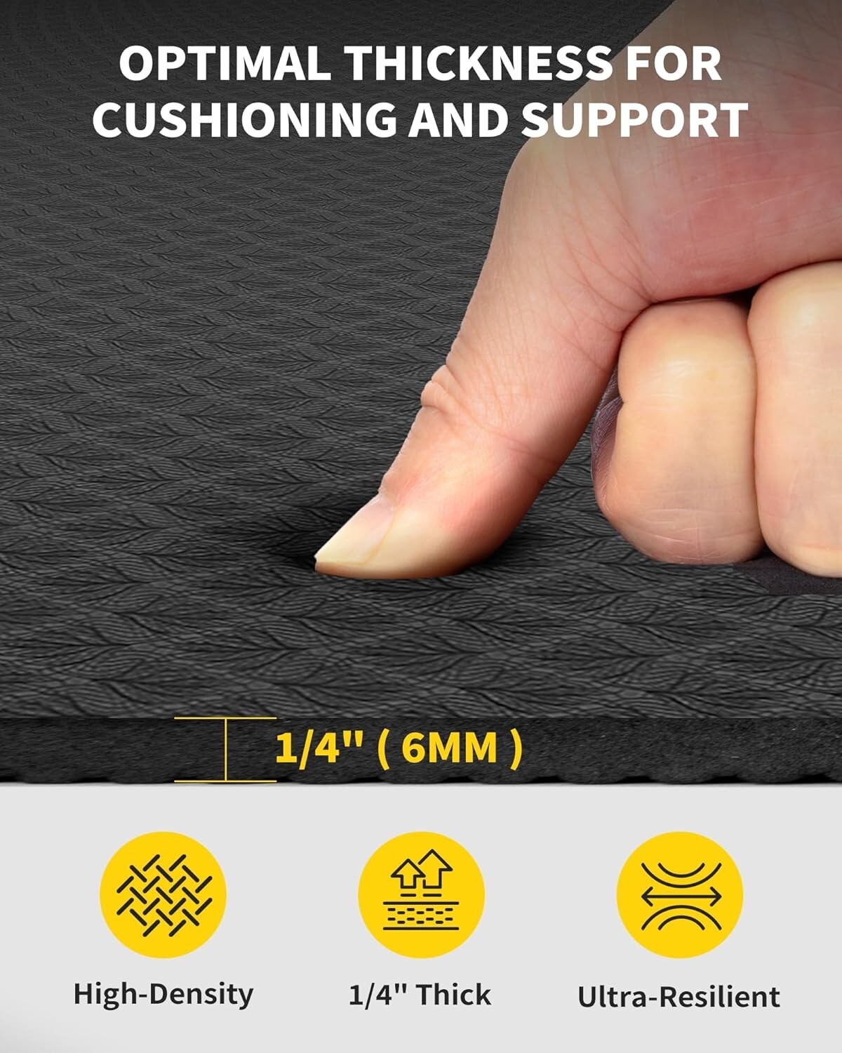 Durable 6&rsquo;x4&prime; Extra Large Fitness Mat – Non-Slip Design for Safe Exercising