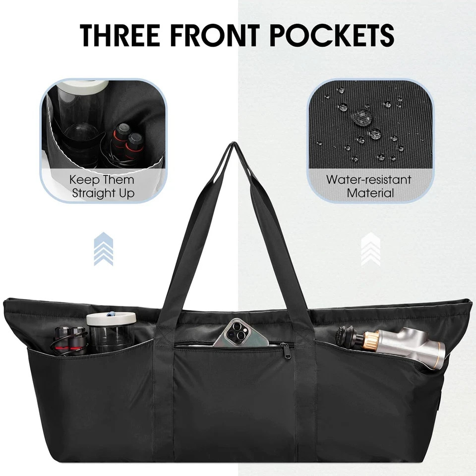 Large Yoga Mat Bag with Shoes Bag and Wet Compartment Ladies Pilates Gym Bag …