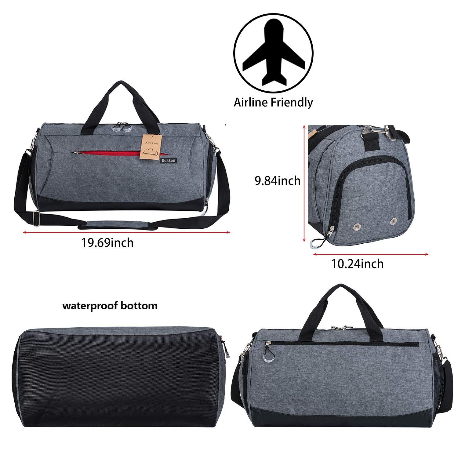 Sports Small Gym Bag for Men and Women Travel Duffel Bag Workout Bag with Sho…