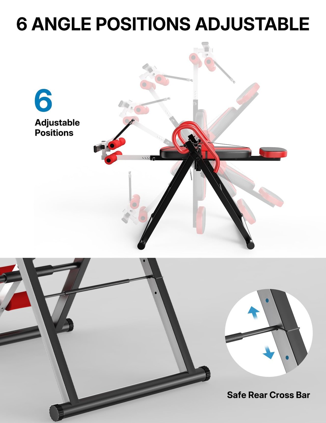 Gravity Heavy Duty Inversion Table with Headrest & Adjustable Protective Belt…