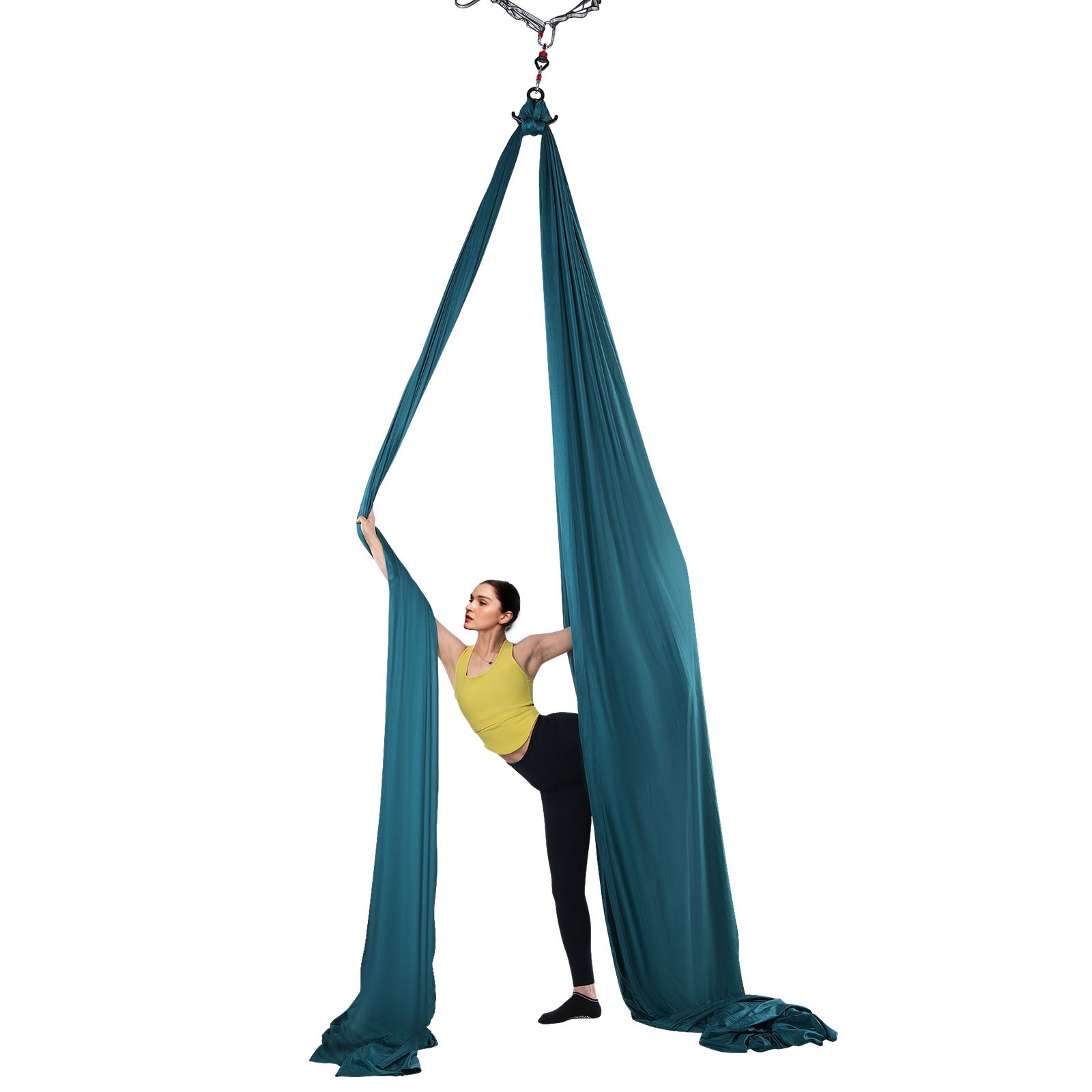 Aerial Silk Yoga Swing Set 8.7 Yards Hammock Trapeze Inversion Fly Green