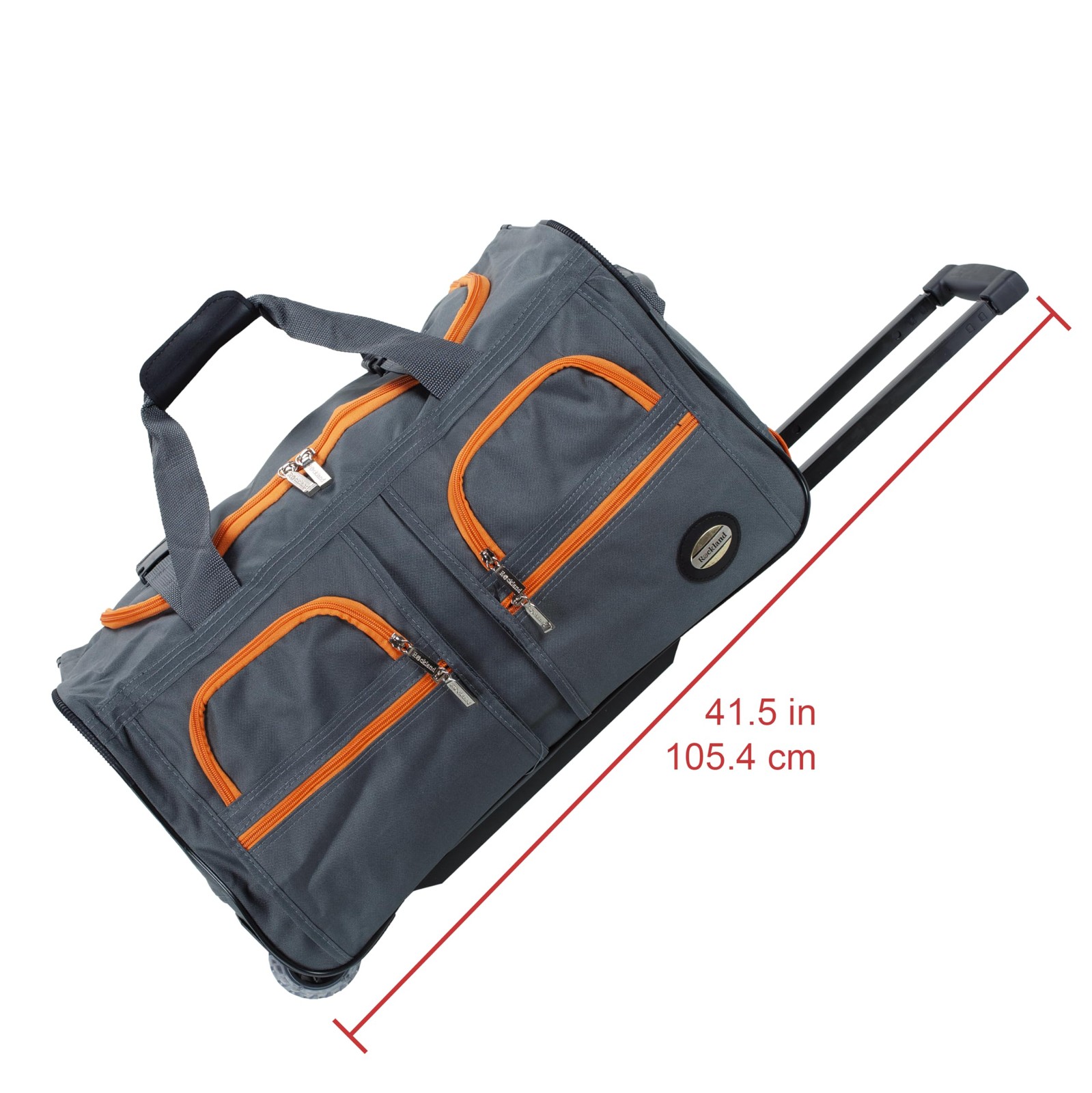 Rockland Rolling Duffel Bag 30&Prime; CHARCOAL