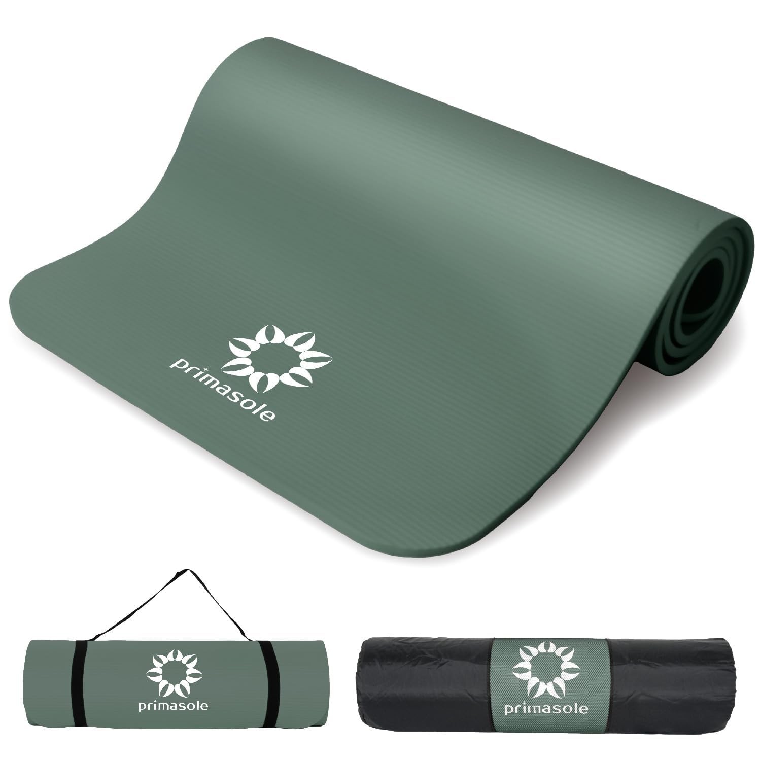 Thick Yoga Mat, 1/2-Inch Extra Thick NBR Mat with Enhanced Stability – Textur…