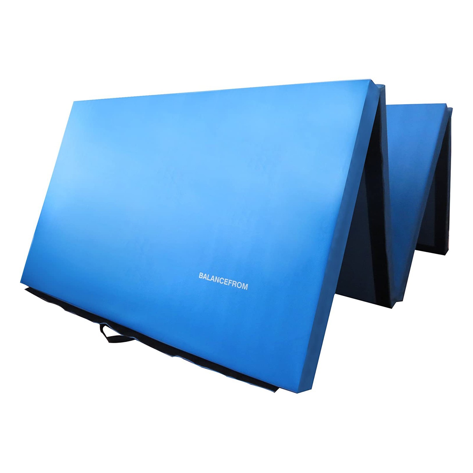 BalanceFrom Fitness 120 x 48&Prime; All Purpose Folding Gymnastics Exercise Mat, Blue