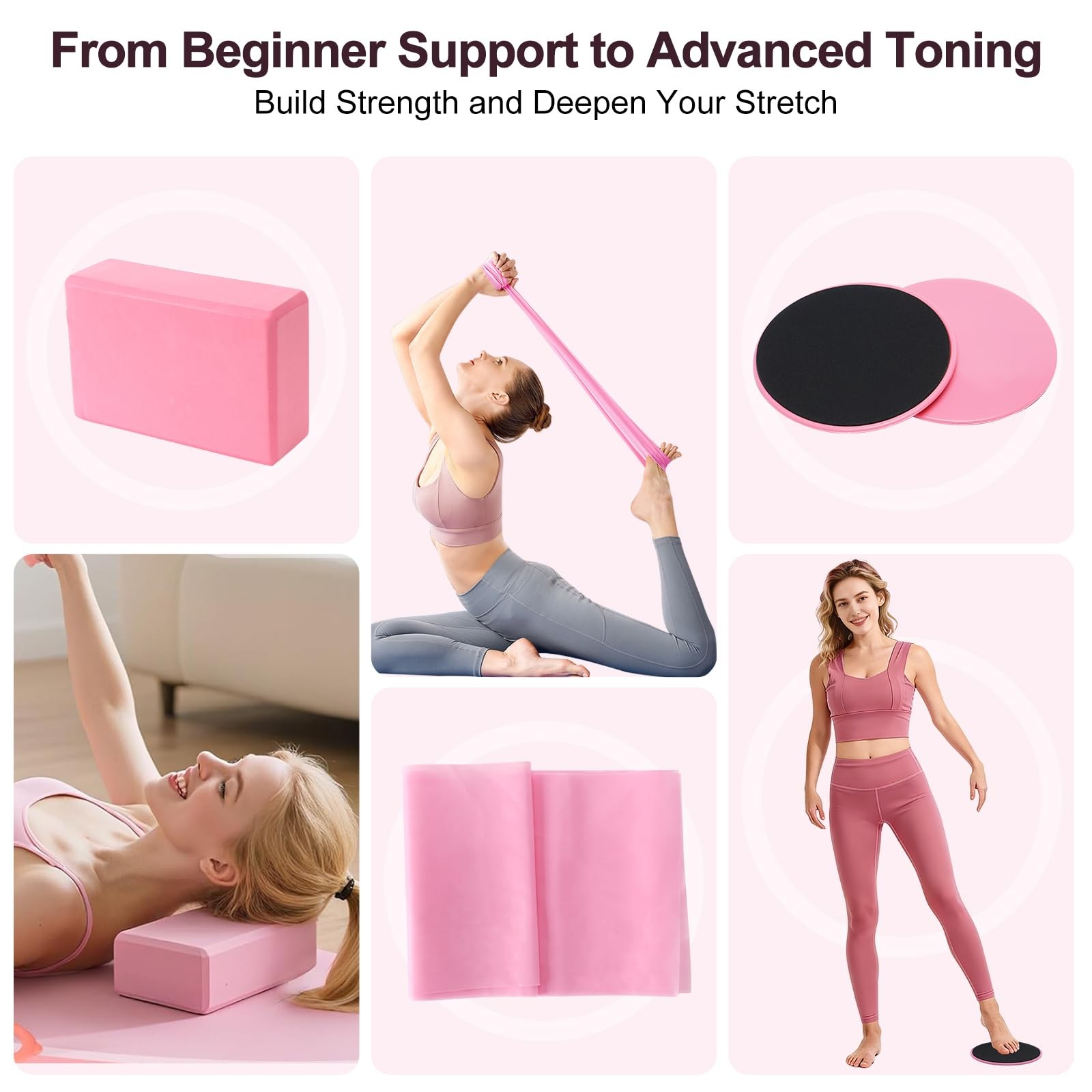 Pilates Kit, Home Pilates Workout Kit for Women, Pilates Equipment with Pilat…