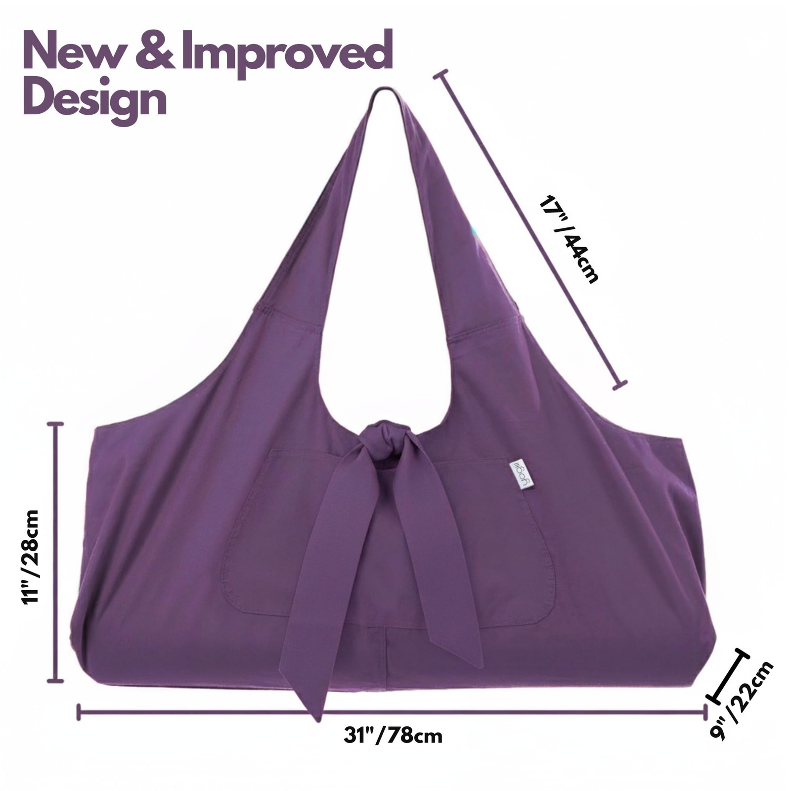 Yogiii Yoga Mat Bag | The ORIGINAL YogiiiTotePRO | Large Yoga Mat Bag or Yoga…