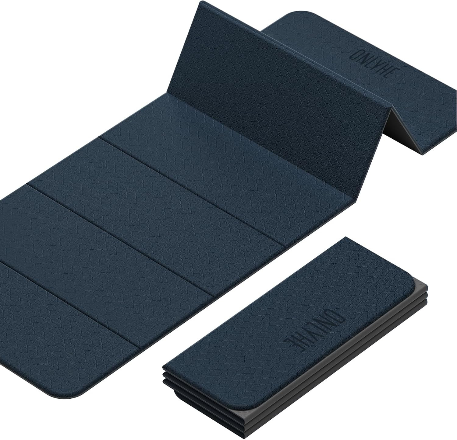 Foldable Yoga Mat (12Mm) Exercise Mats for Home Workout,Comfortable and Durable,