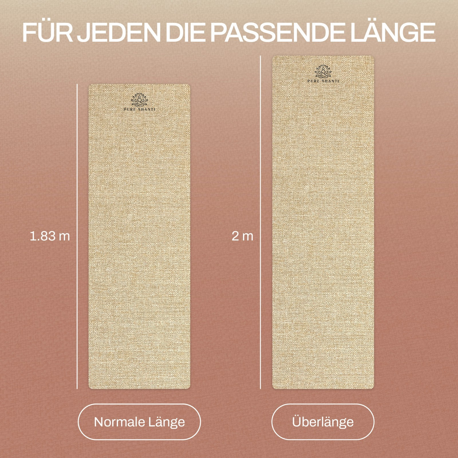 Non Slip Jute & Natural Rubber Yoga Mat | 100% Natural Material