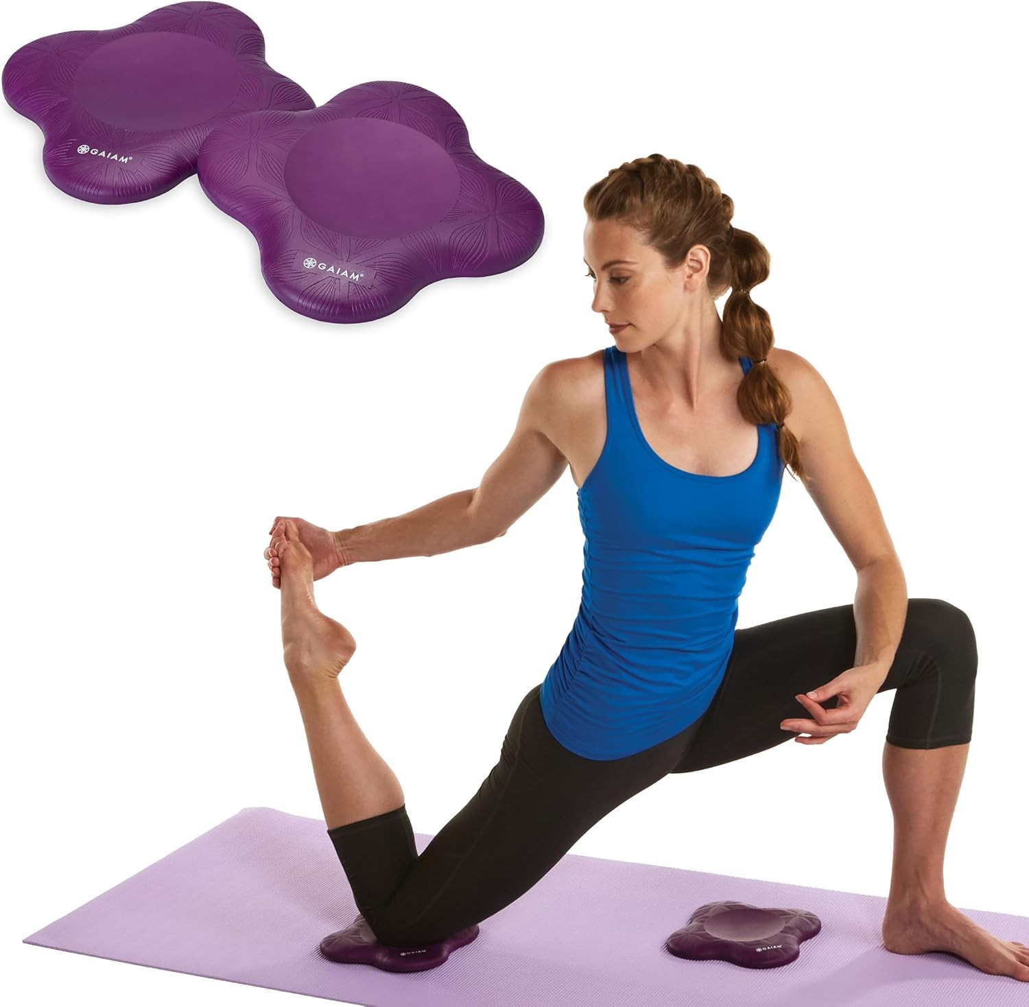 Yoga Knee Pads (Set of 2) – Yoga Props and Accessories for Women/Men Cushions