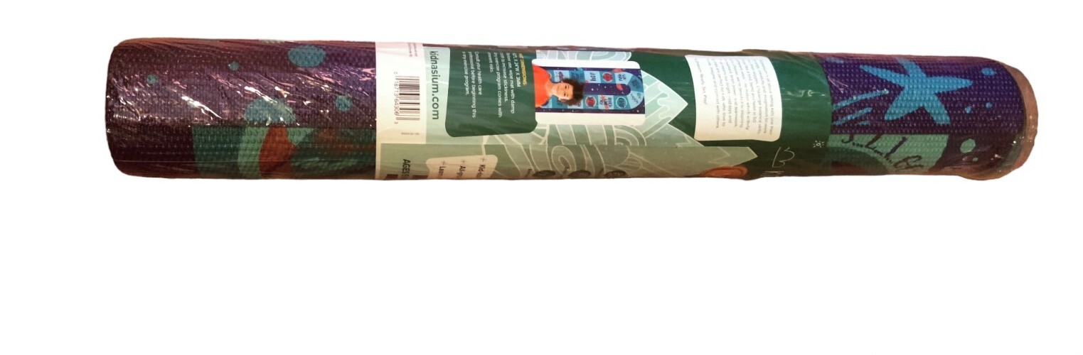 Kidnasium Kids Yoga Mat – 60” x 24” Yoga Mat for Kids Oriented 3mm Thick