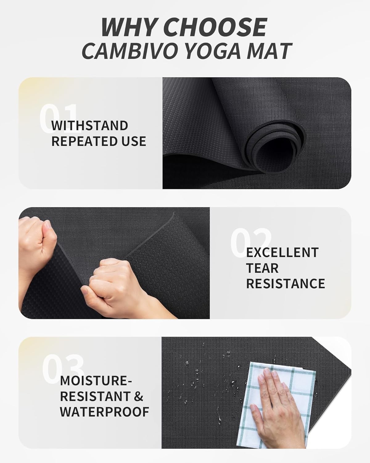 Yoga Mat for Women and Men, Extra Long and Wide Exercise Mat72&Prime;x48&Prime;/84&Prime;x30&Prime;, …