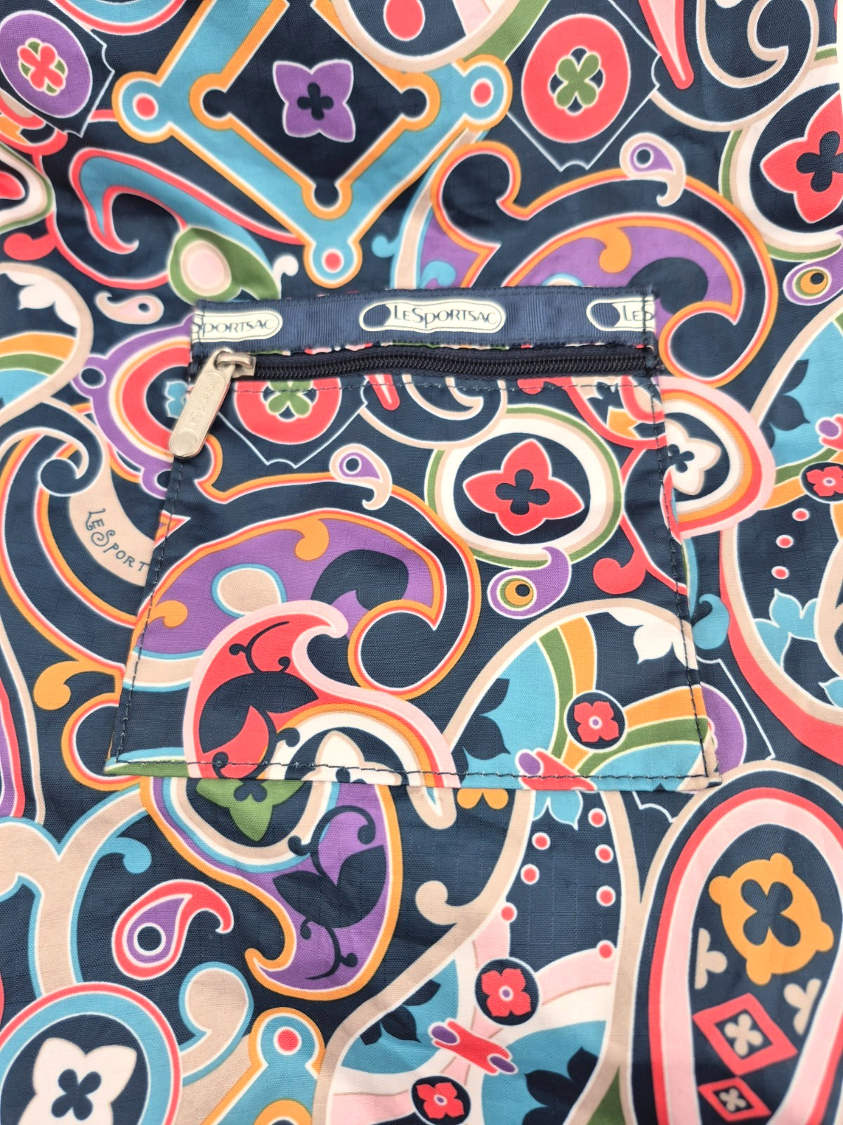 LeSportsac Multicolor Pattern Drawstring Yoga Mat Gym Bag