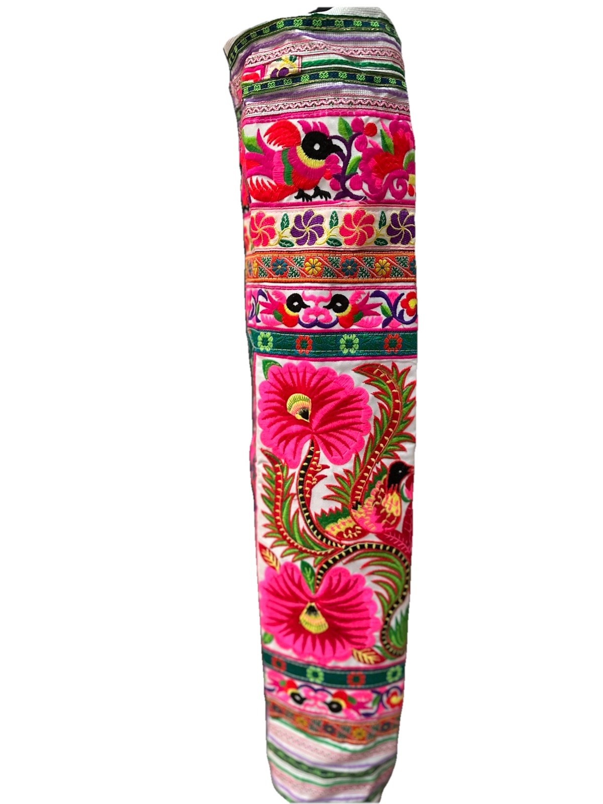Yoga Mat Dogma Tapestry Embroidery Carrier Bag Colorful Adjustable BNWOT Nice