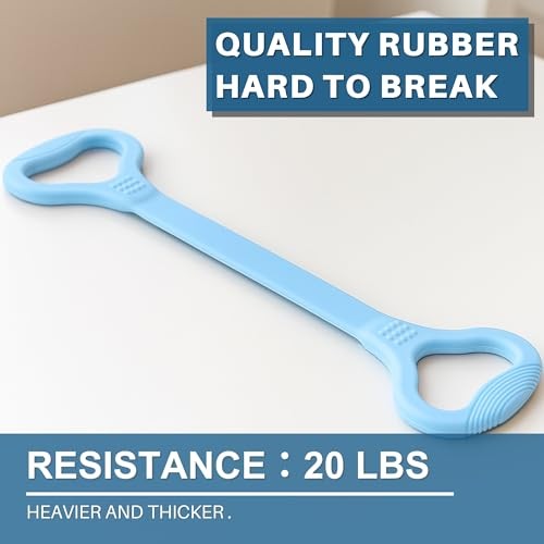 Figure 8 Resistance Band, Fitness Elastic Rope, Execrise Workout Blue；20 lbs