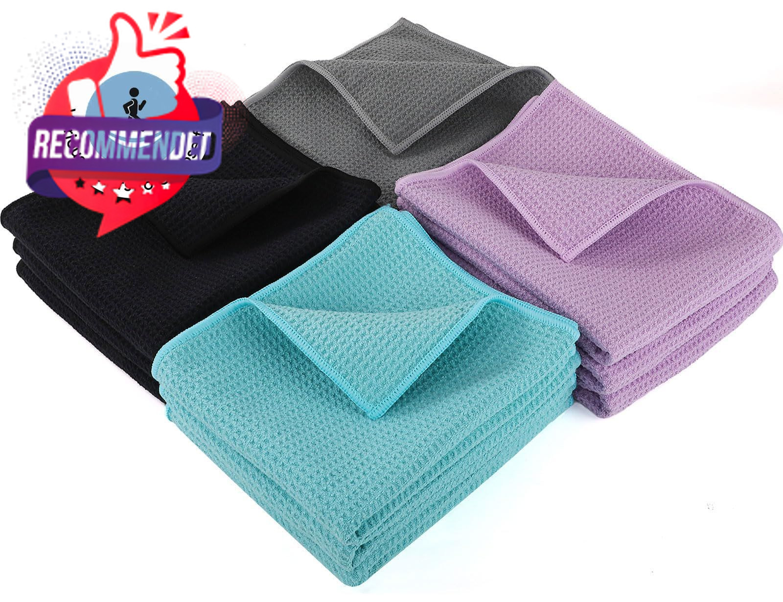 Beelvtifl Microfiber Gym Towels 3 Pack, Quick-Drying Yoga for Sport,…