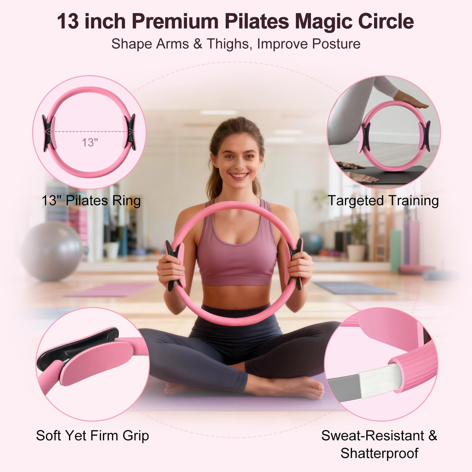 Pilates Kit, Home Pilates Workout Kit for Women, Pilates Equipment with Pilat…