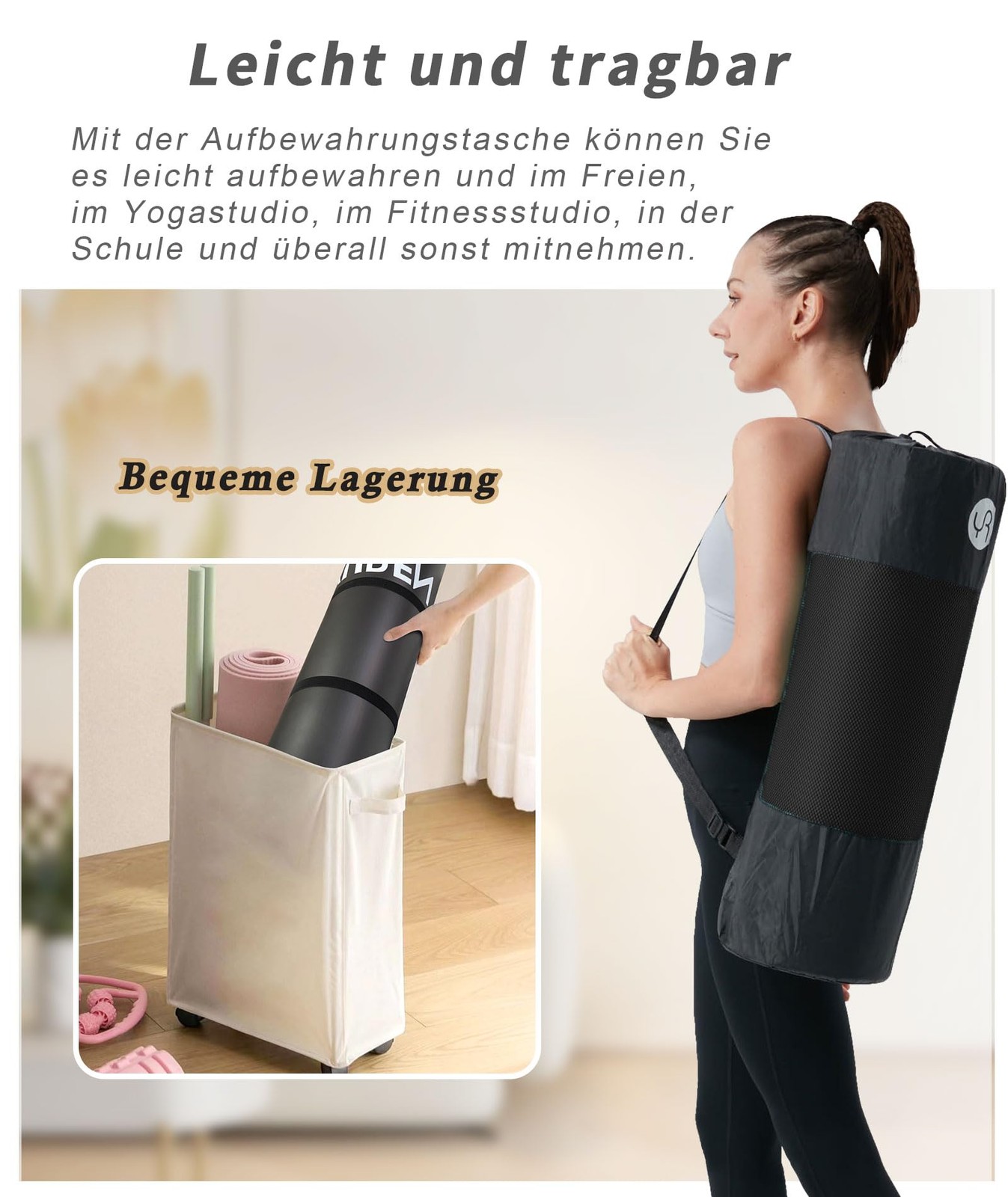 Thick Yoga Mat 195×61×2cm NBR Fitness Mat Gymnastics Mat for Pilates Gym W…