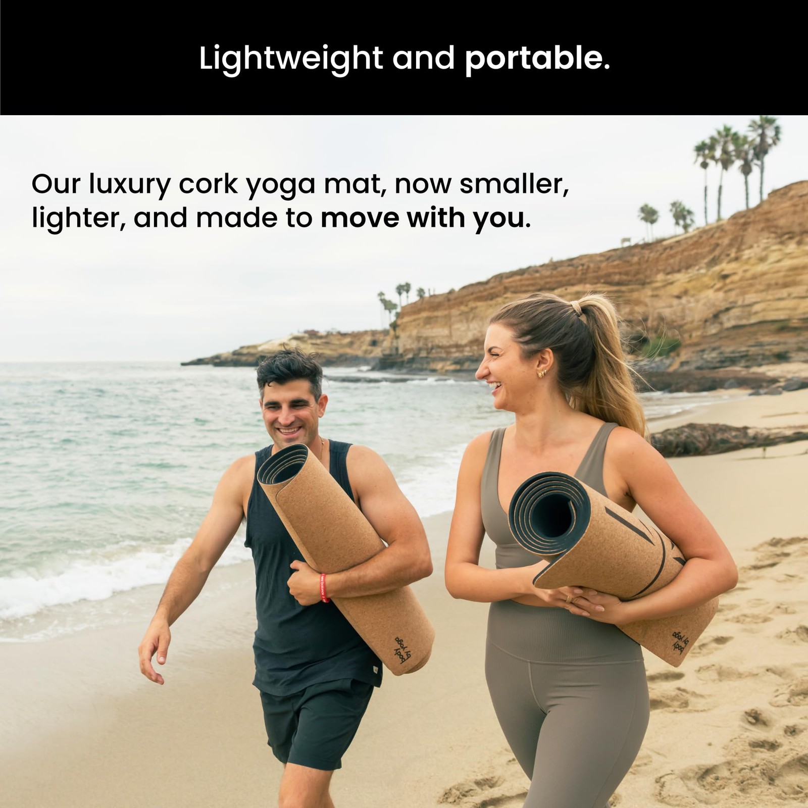 Luxury Cork Yoga Mat – Non Slip, Extra Thick Grip. Thicker, Longer, and Wider