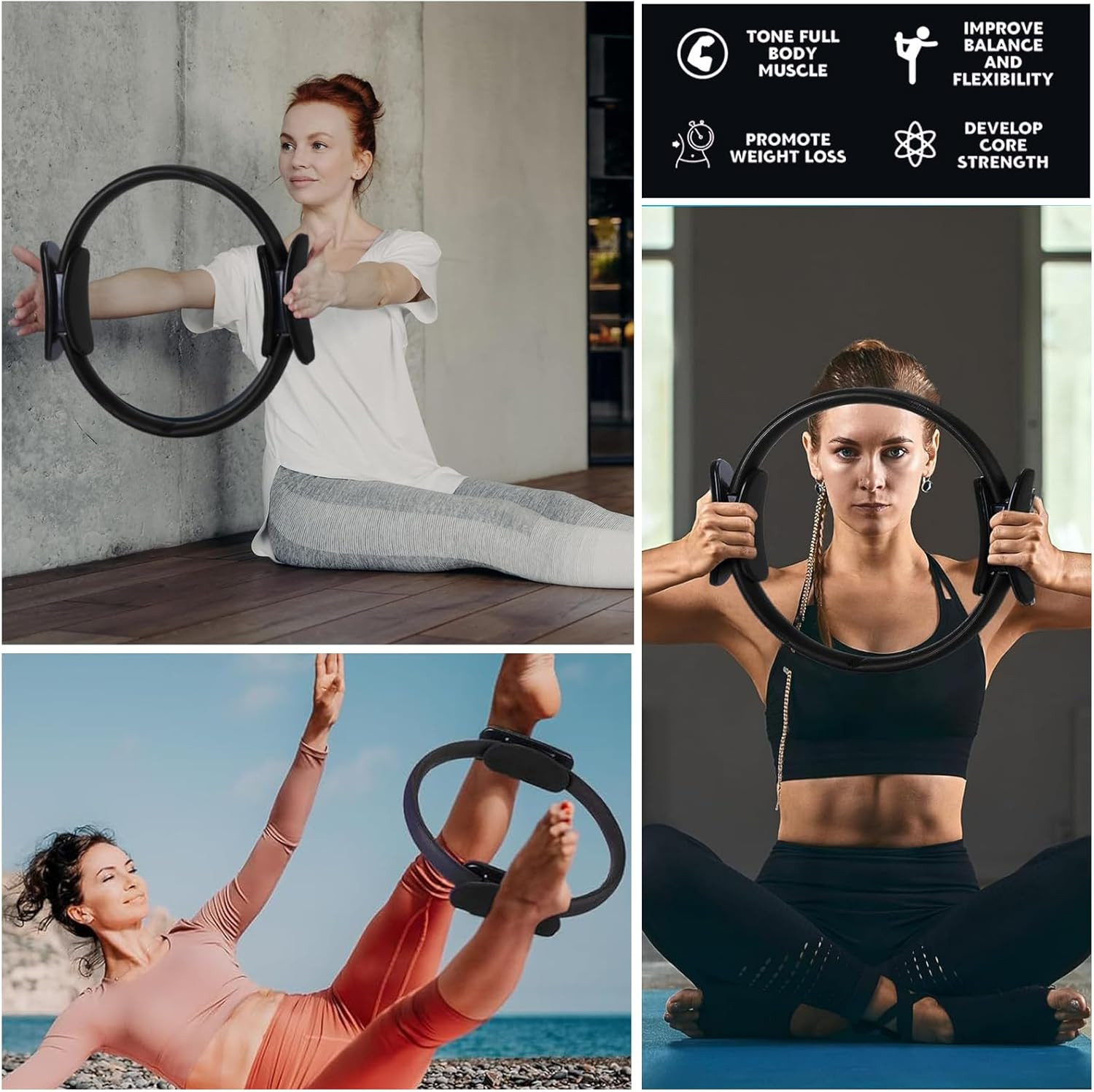 Pilates Ring & Ball Set – Essential Home Workout Kit for Women