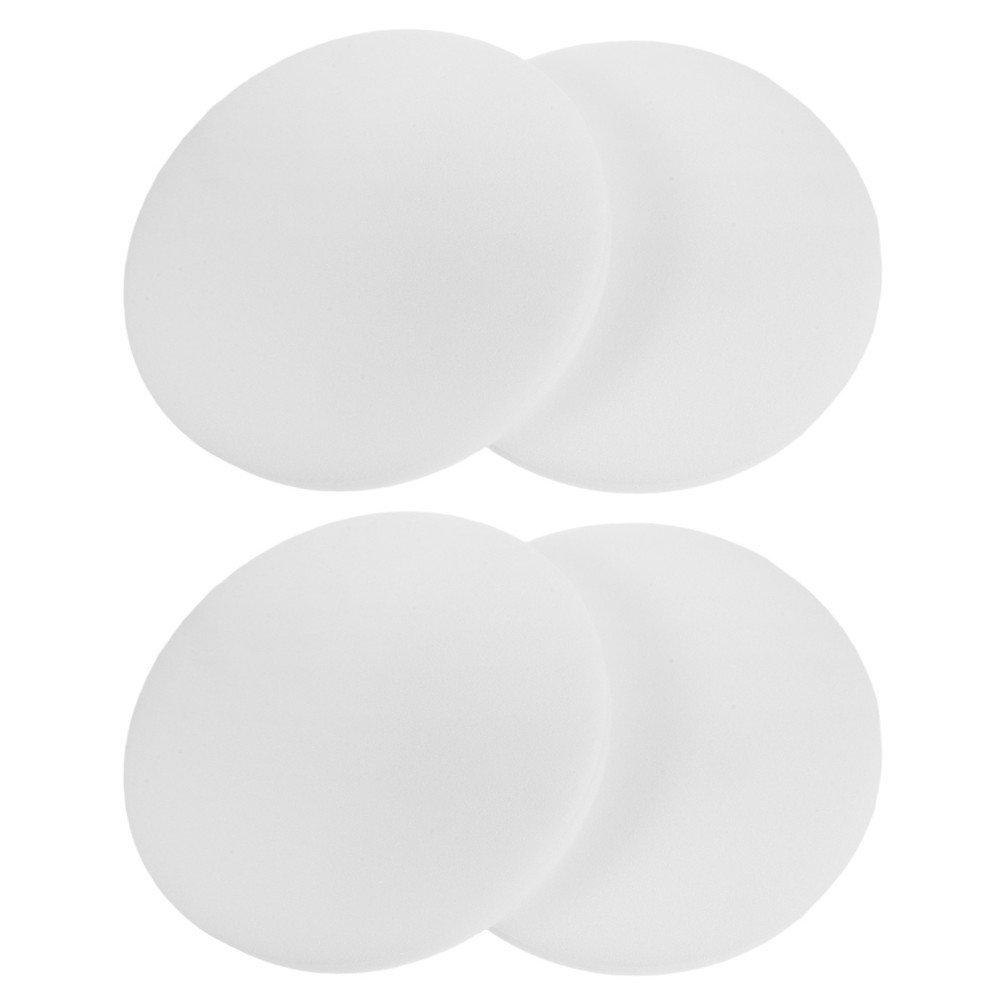 4Pcs Reusable Upholstery Sponge Padding Round White Durable Chair Cushion Insert