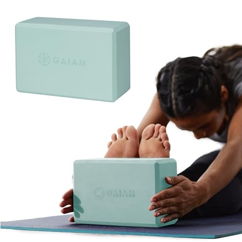 Gaiam Yoga Block – Supportive Latex-Free Eva Foam – Soft Non-Slip Surface