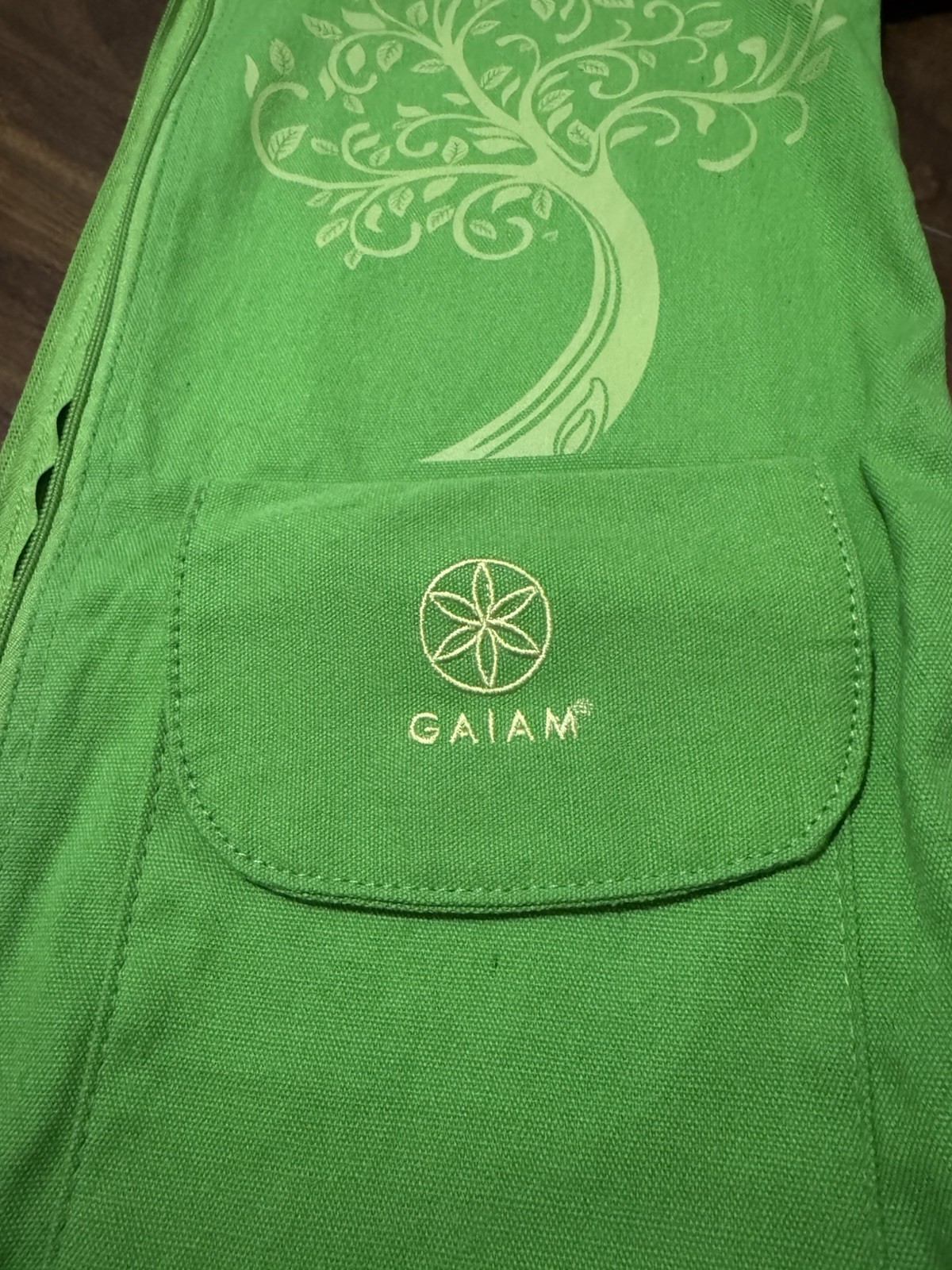 Gaiam Green Yoga Mat Bag, Good Condition!