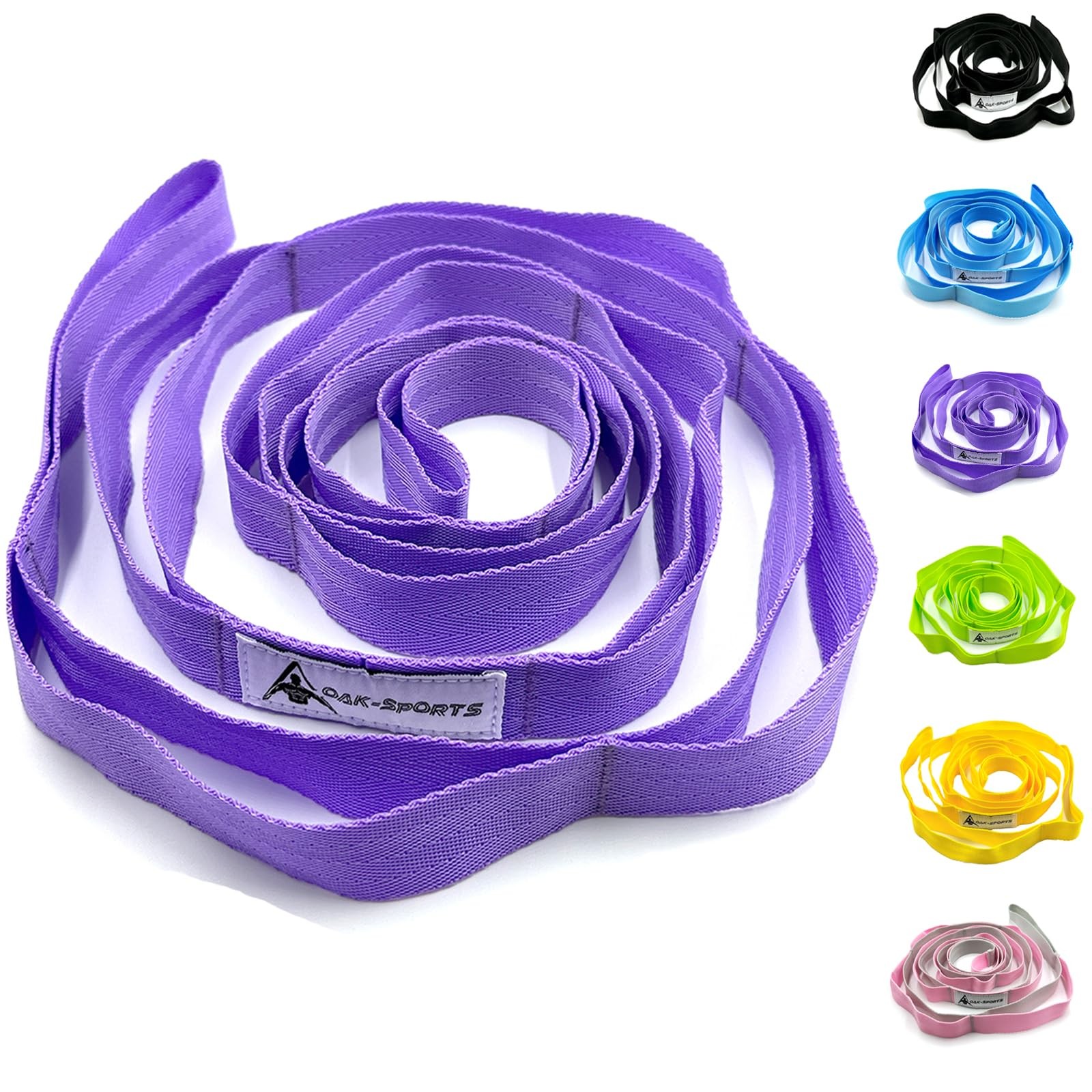 Oak-Sports Stretching Strap Yoga Strap Loops Stretch Straps For Physical