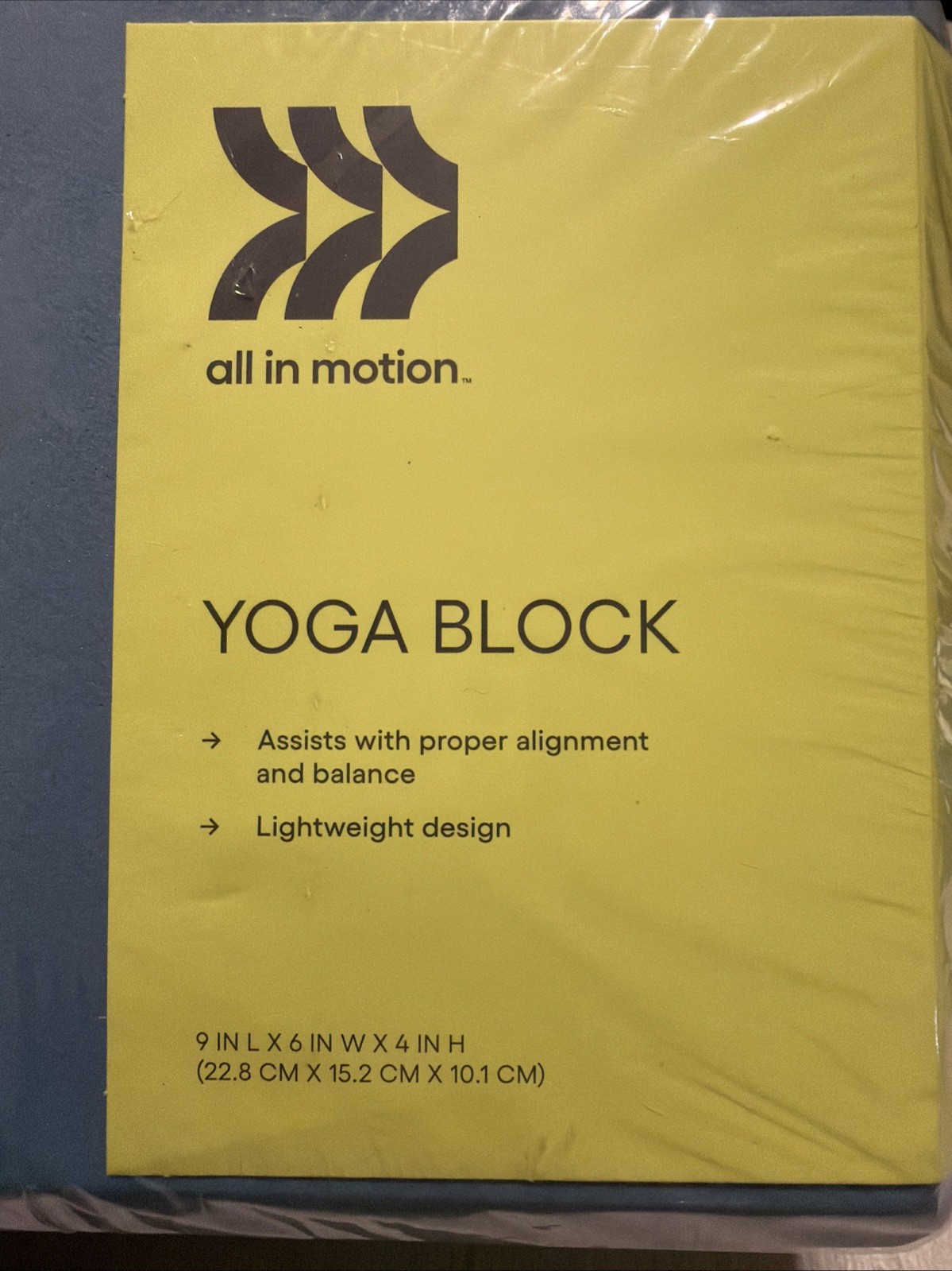Set Of 2 Yoga Block All In Motion Foam Block 9”x6”x4” New!!!!