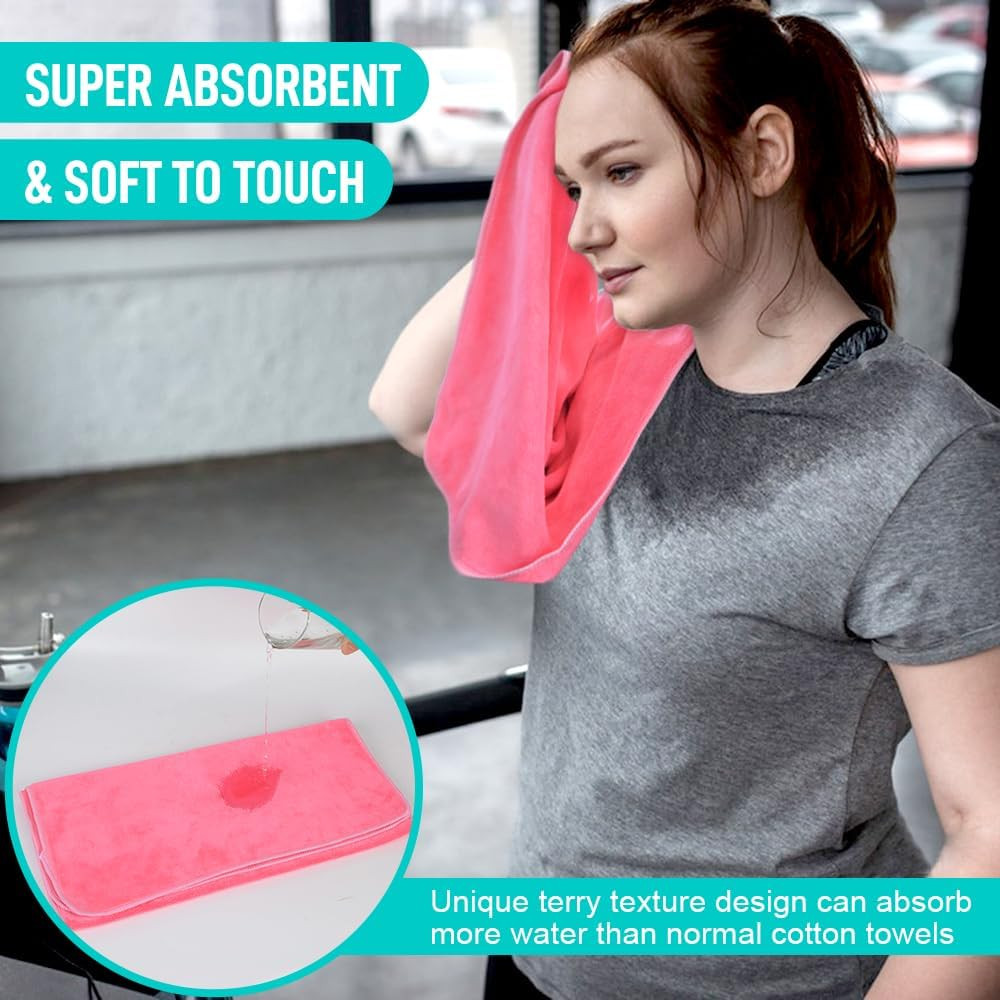 Microfiber Gym Towels Super Absorbent Compact Travel Workout Towel Quick Dry Cam