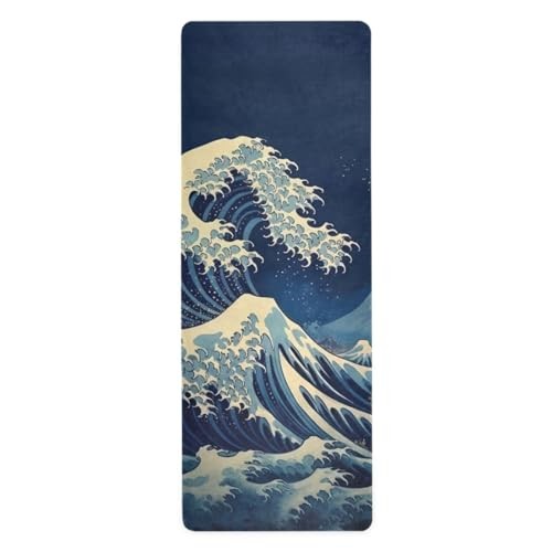 Skull Yoga Mat for Women Men 71&Prime; x 26&Prime; Non Slip Exercise & Fitness Mat 1mm A02