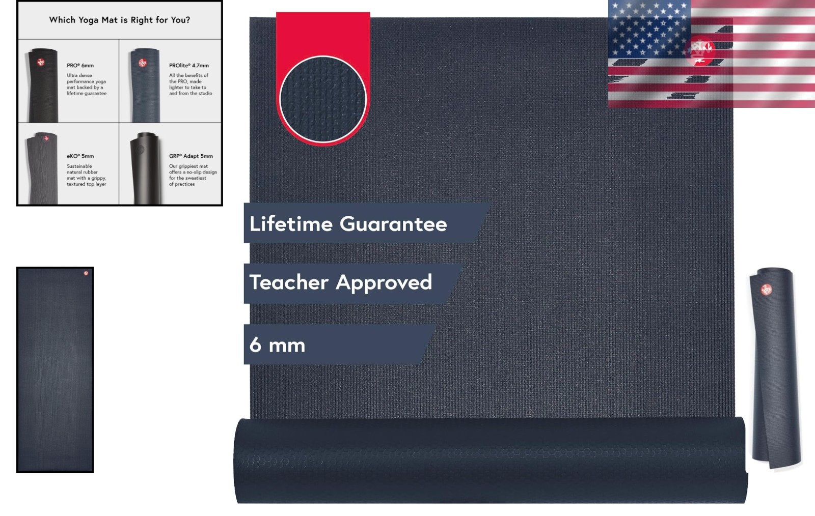 PRO Yoga Mat – 6mm | Non-Slip Bottom | Hygienic Construction