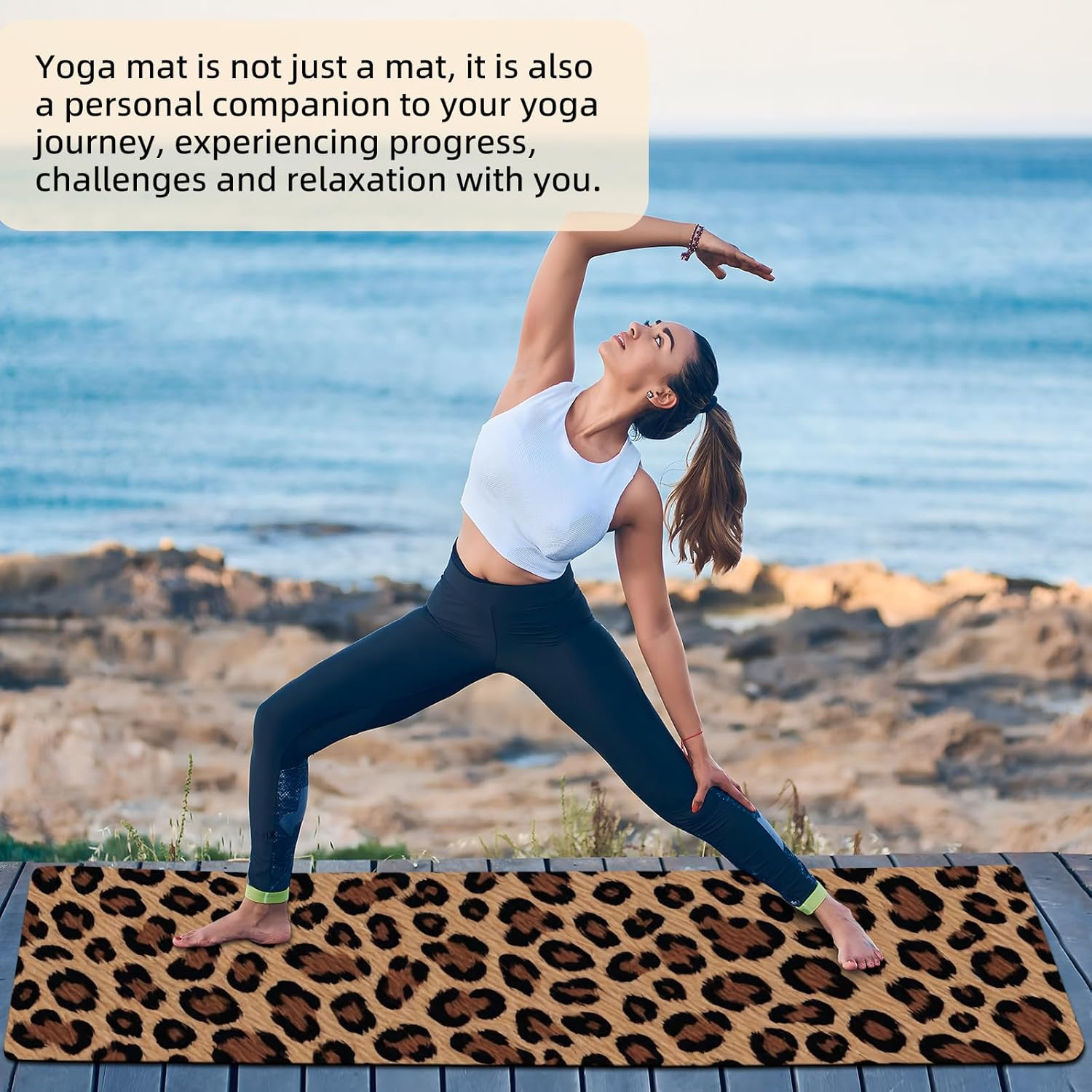 Extra Thick Yoga Mat 6Mm，Pilates Mat Thick – Non-Slip Exercise Mat for HIIT, Pil