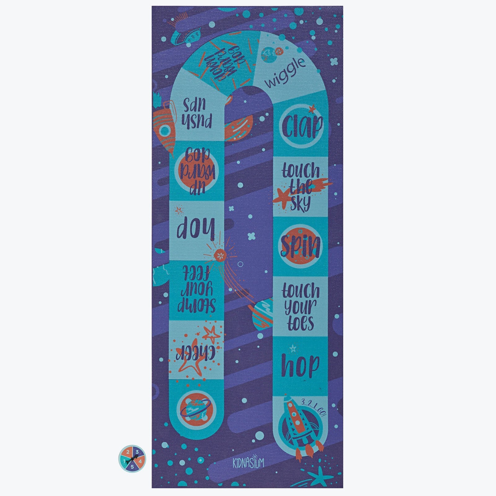 Kidnasium Kids Yoga Mat – 60” x 24” Yoga Mat for Kids Oriented 3mm Thick