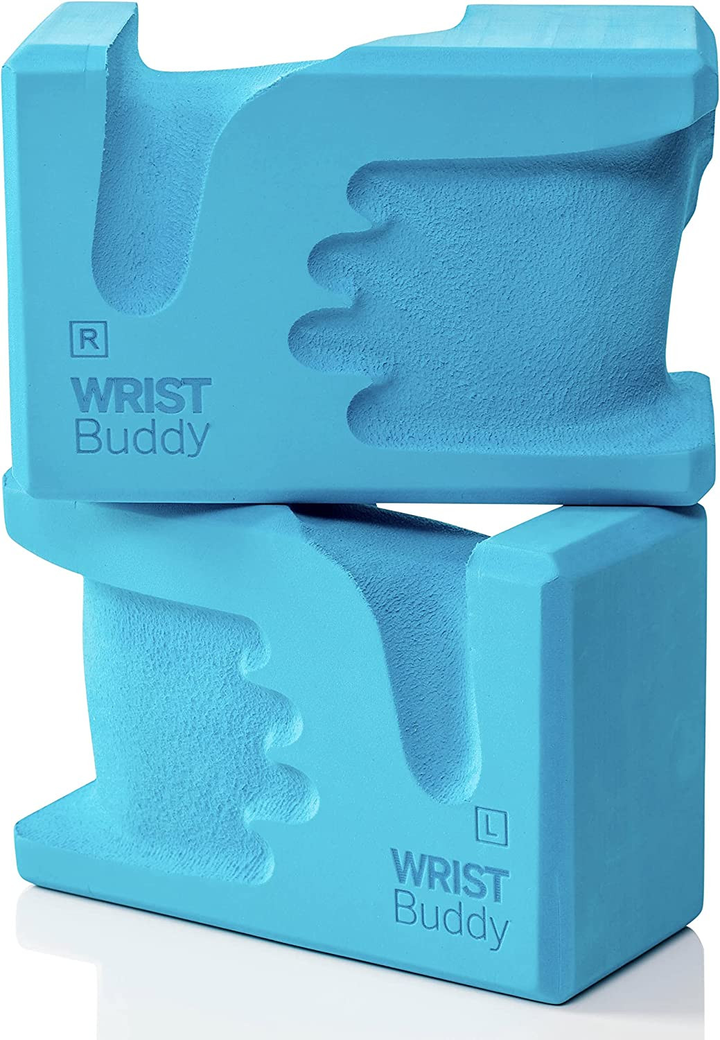 Wristbuddy® Yoga Blocks 2-Pack (Left + Right) — Ergonomic, Hand-Shaped EVA Block
