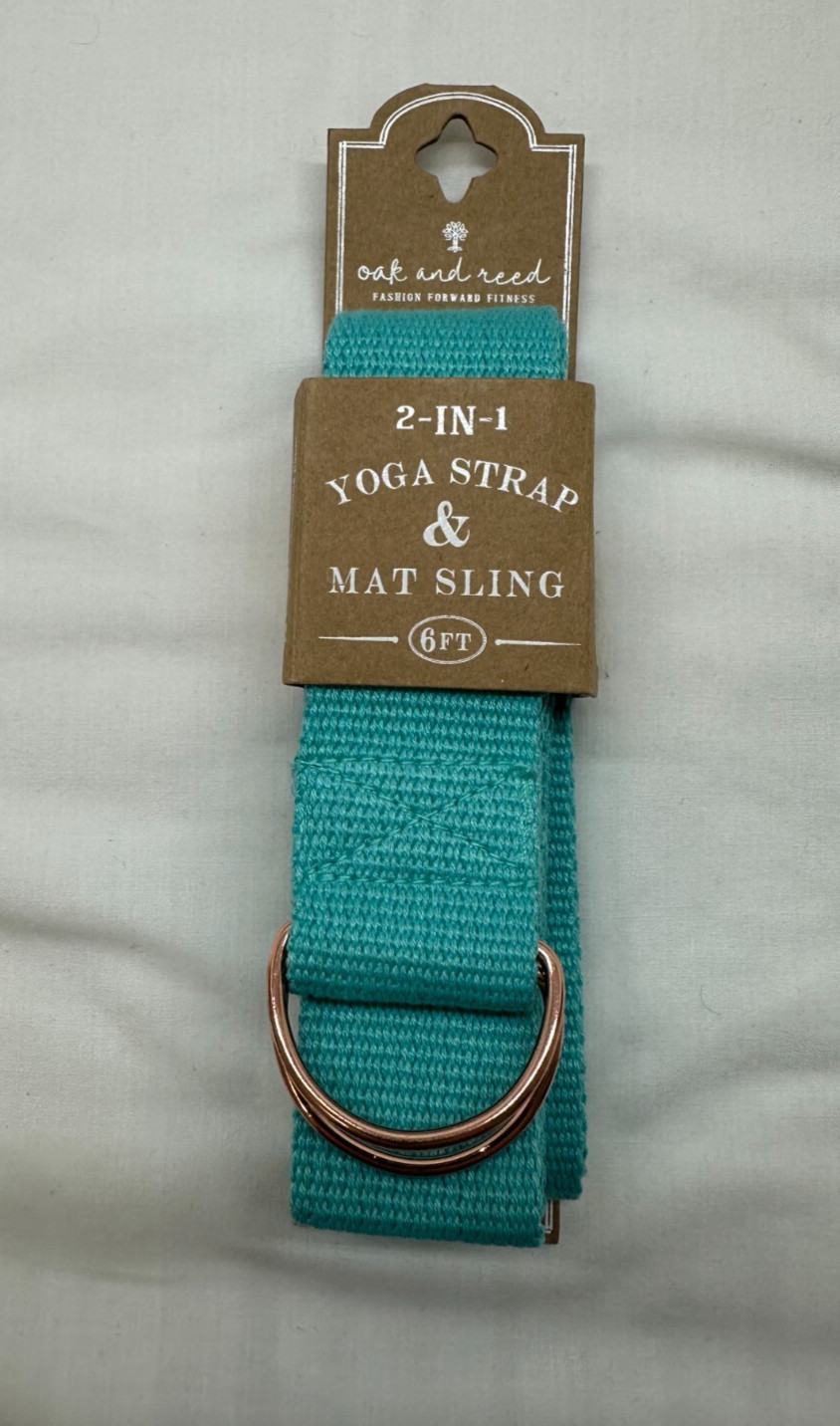 Oak and Reed Yoga and Fitness Exercise Mat Set (24&Prime;x68&Prime;x4mm) – Sling and Bag
