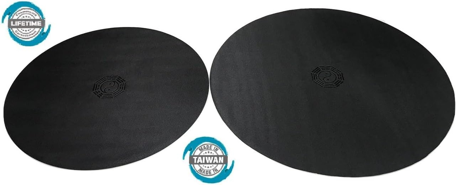Extra Large 72&Prime; Round Yoga Mat for Meditation, Pilates & Tai Chi – Yin-Yang Desi