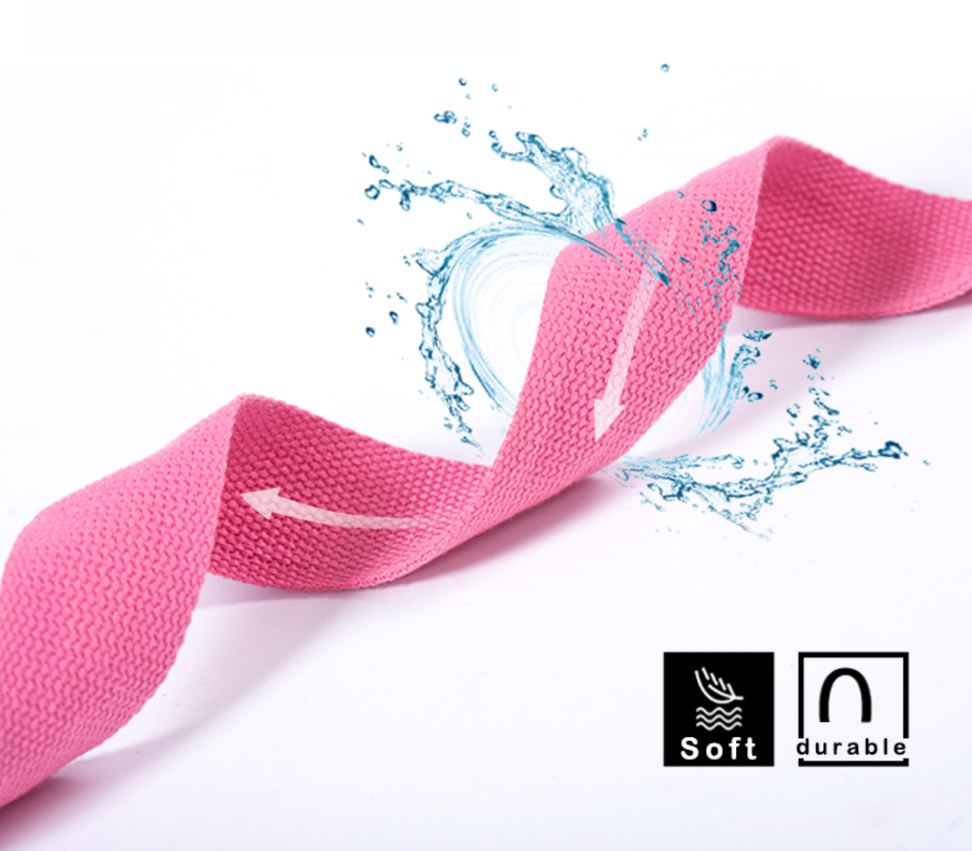 MUNE EVA Yoga Block High Density Black Set of 2 and 1 Pink Yoga Resistance Strap