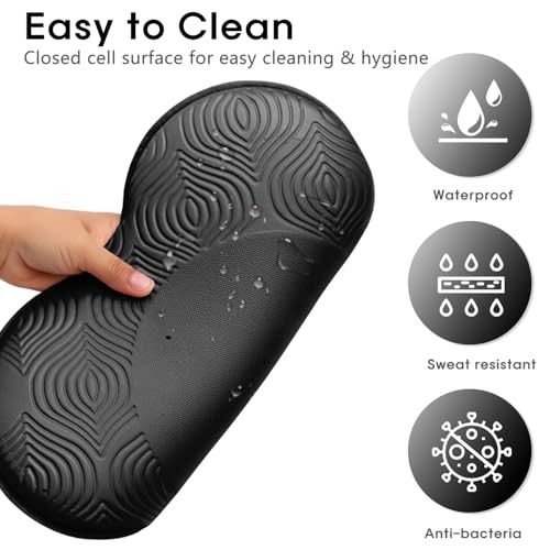 2 Pack Yoga Knee Pads Mat Set – Extra Thick Foam Kneeling Pad Cushion for black