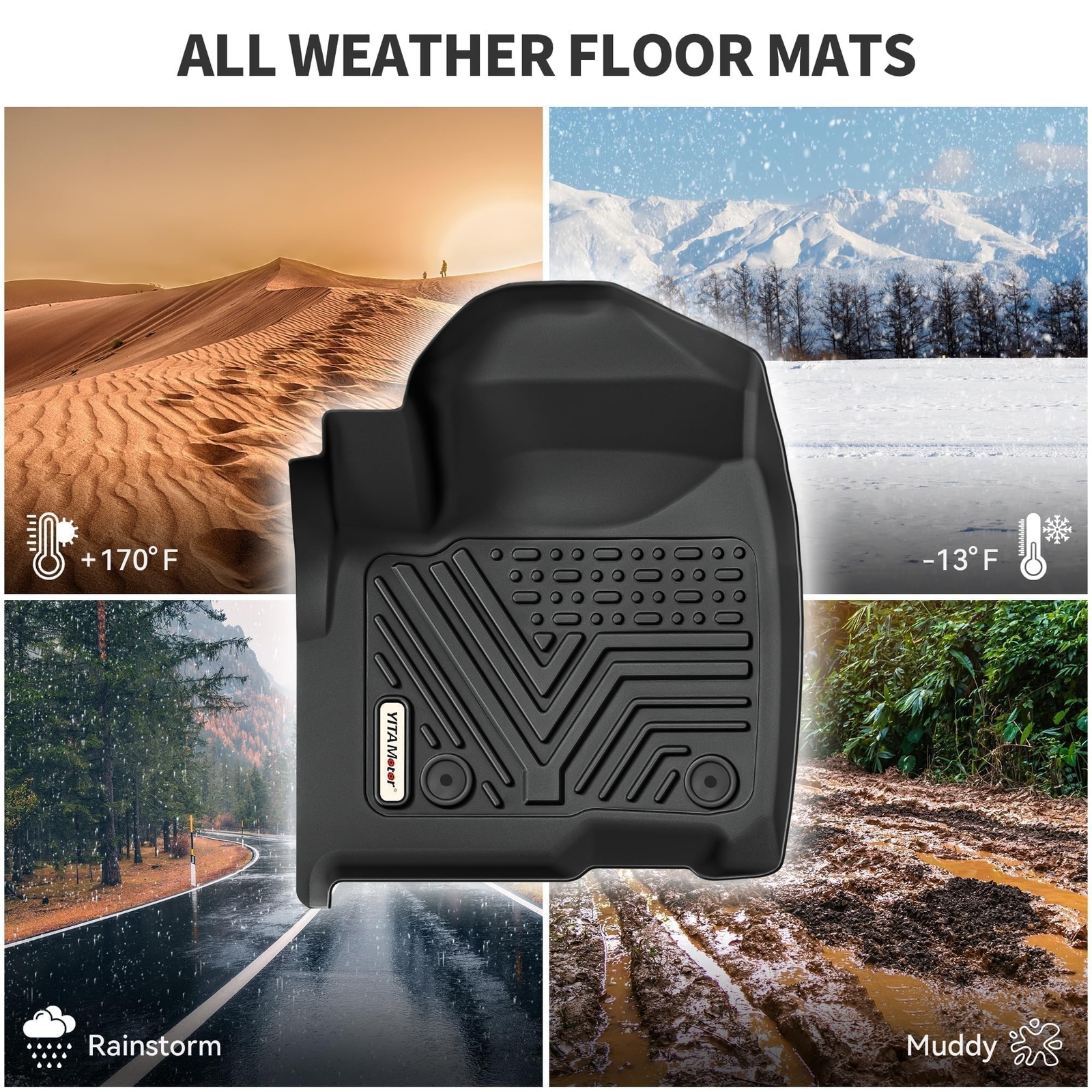 YITAMOTOR Floor Mats Compatible with 2019-2025 Chevrolet Silverado 1500/GMC S…