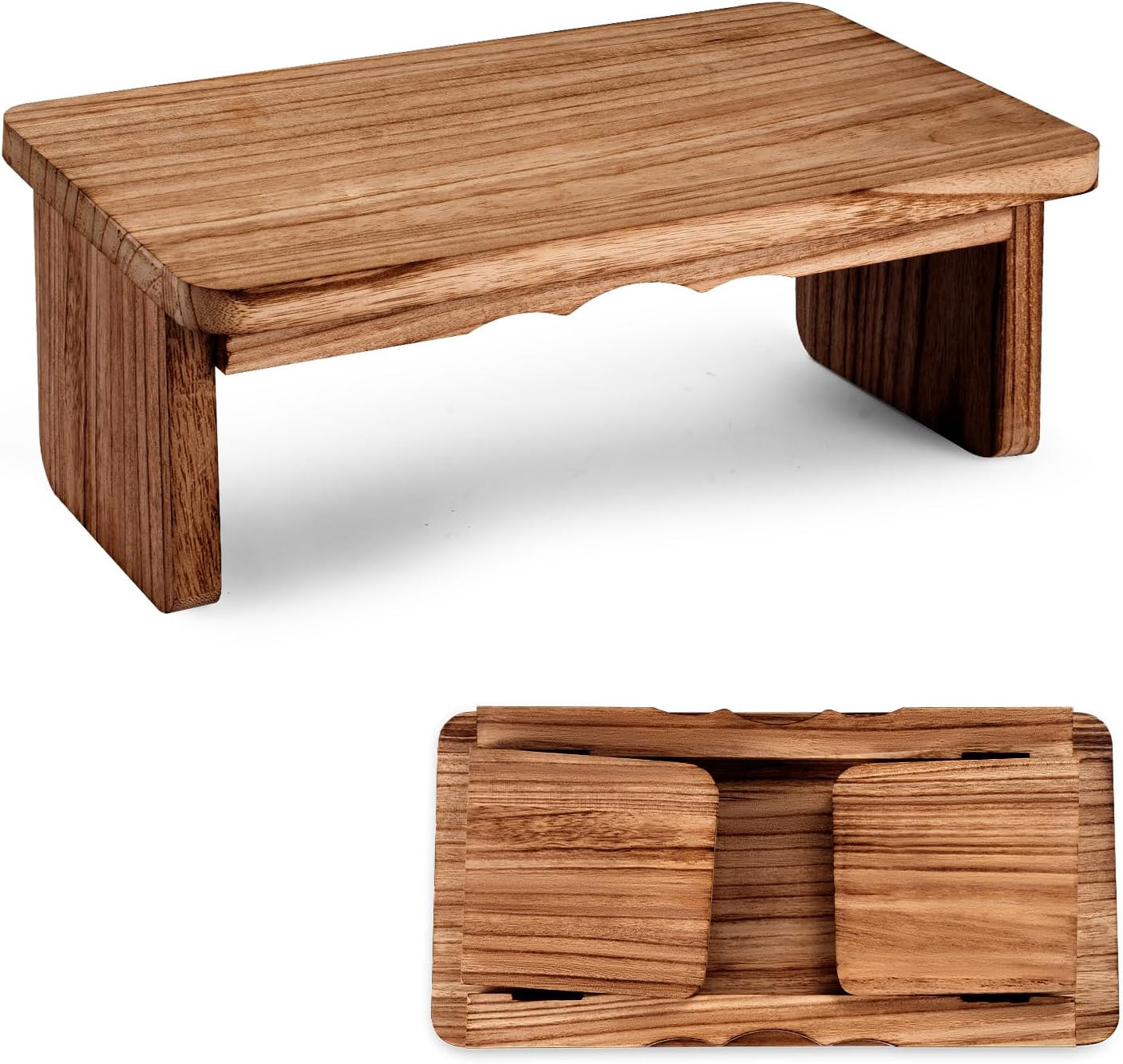 YERGOFE Folding Yoga Meditation Bench – Yoga Kneeling Bench for Adult, Wooden…