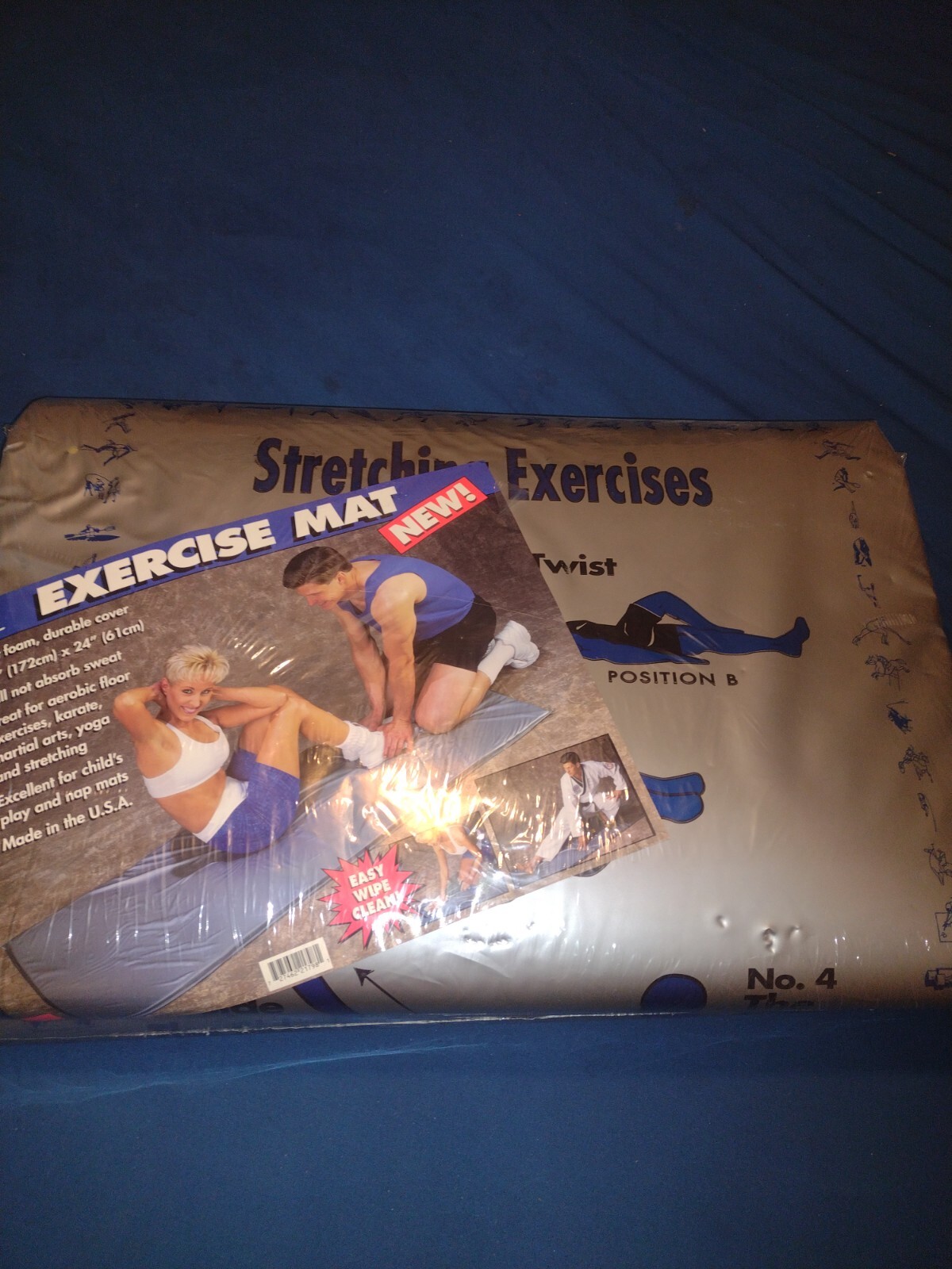 USA Fitness Exercise Mat Yoga Mat Pilates Workout Pad 68&Prime; x 24&Prime;