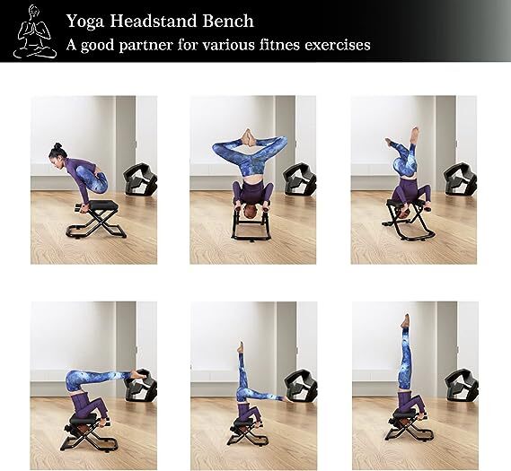 Home Yoga Headstand Chair Bench Stand Inversion Stool Fitness Inversion Exercise