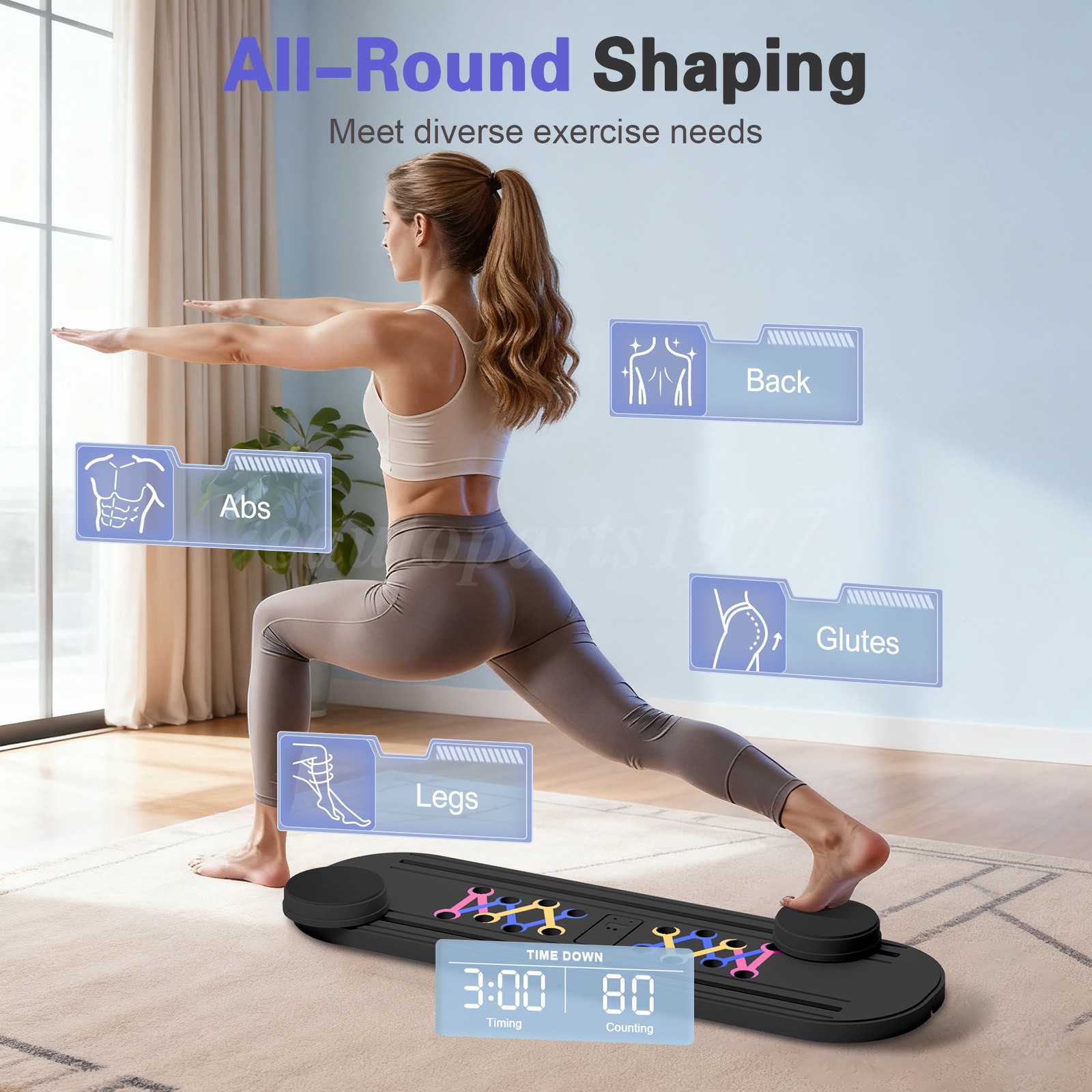 Pilates Board 2025 Pilates Reformer Set, Multi-Purpose Foldable Pilates Reform