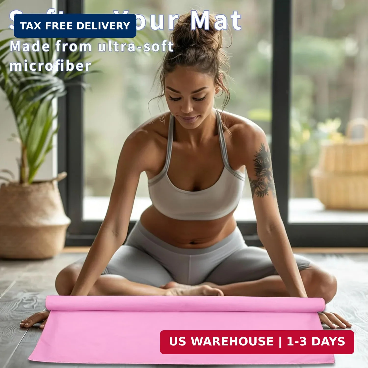 MIAOMIAO Non-Slip Hot Yoga Towel Set,Super Absorbent Microfiber in, 24.5&Prime; x 72&Prime;