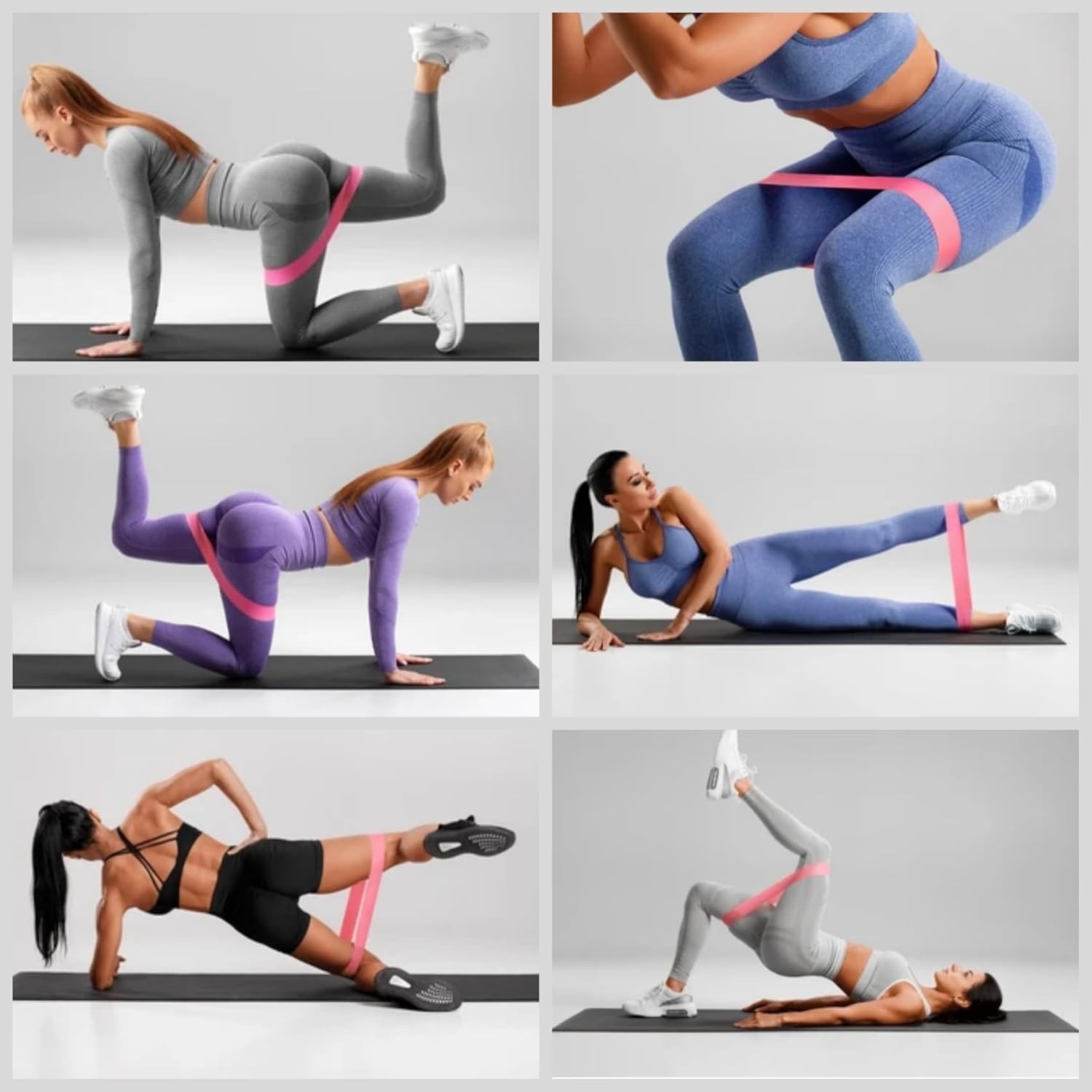 Pilates Ring Circle Set Home Workout Equipment Resistance Bands Exercise Ball