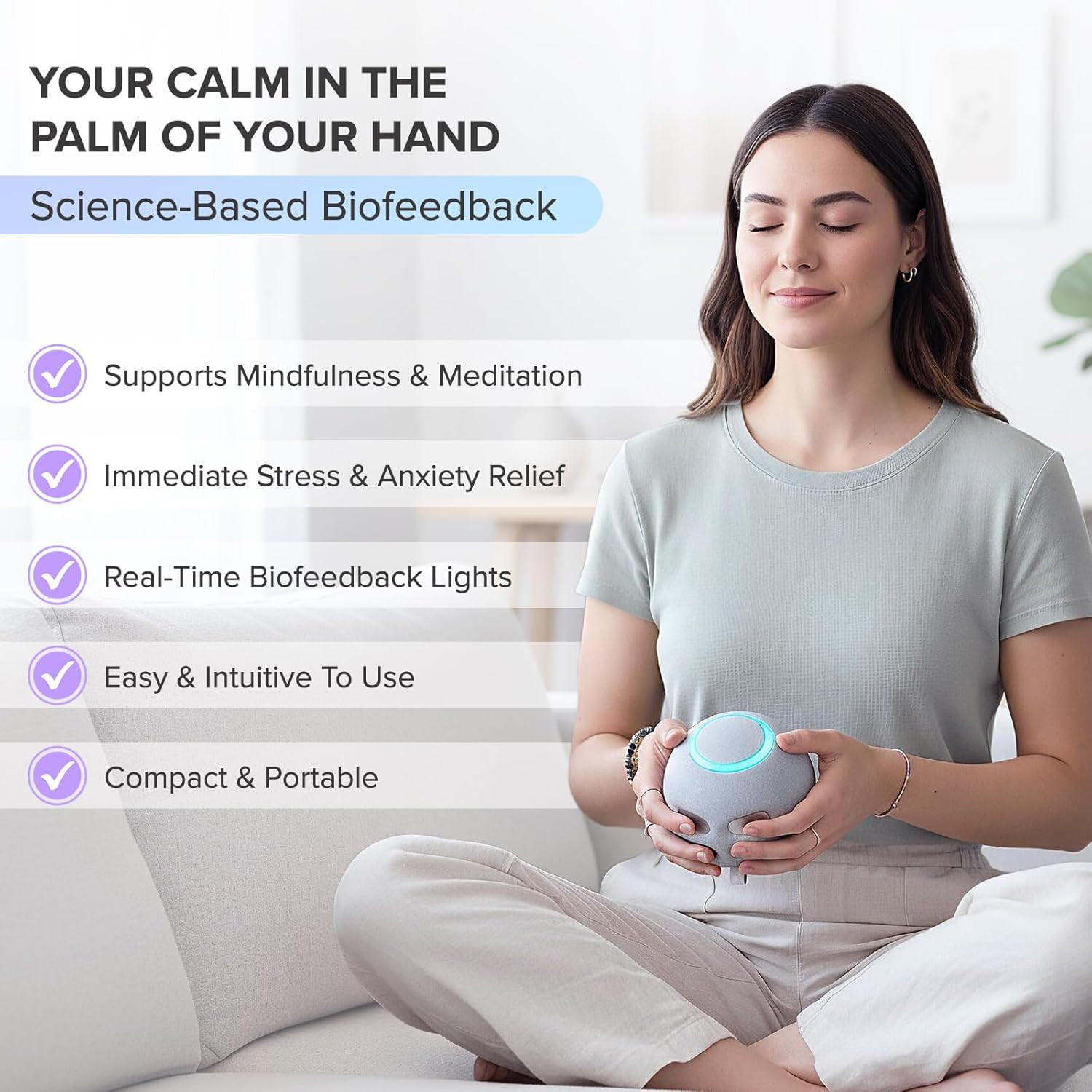 Reflect Orb: Use Biofeedback to Help with Relaxation | Calming Tangible Exper
