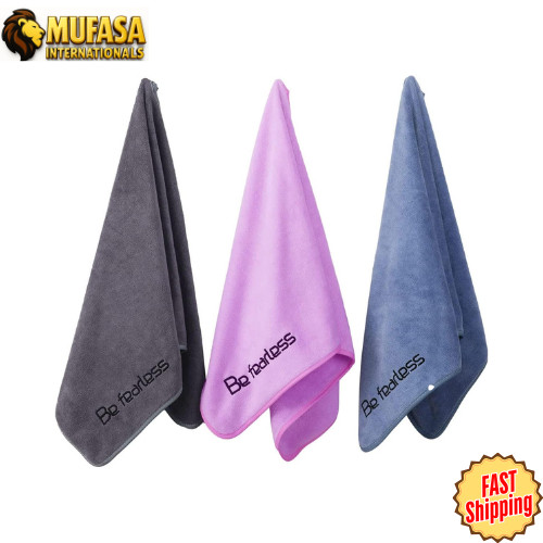 Microfiber Gym Towels 3 Pack Quick Dry 15×31 Super Soft Fitness Workout Towel